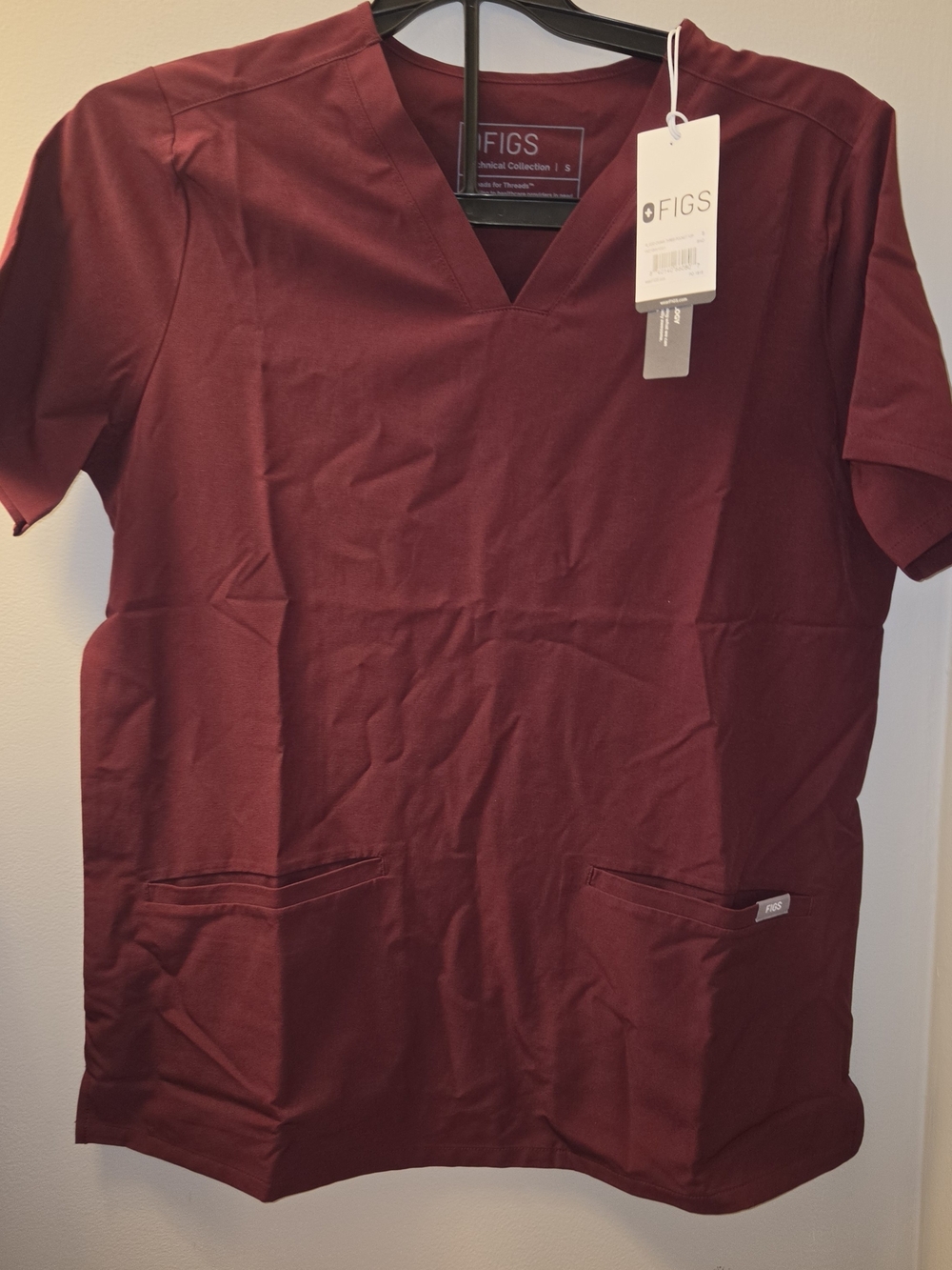 NWT FIGS Technical Collection Scrub Top Size S